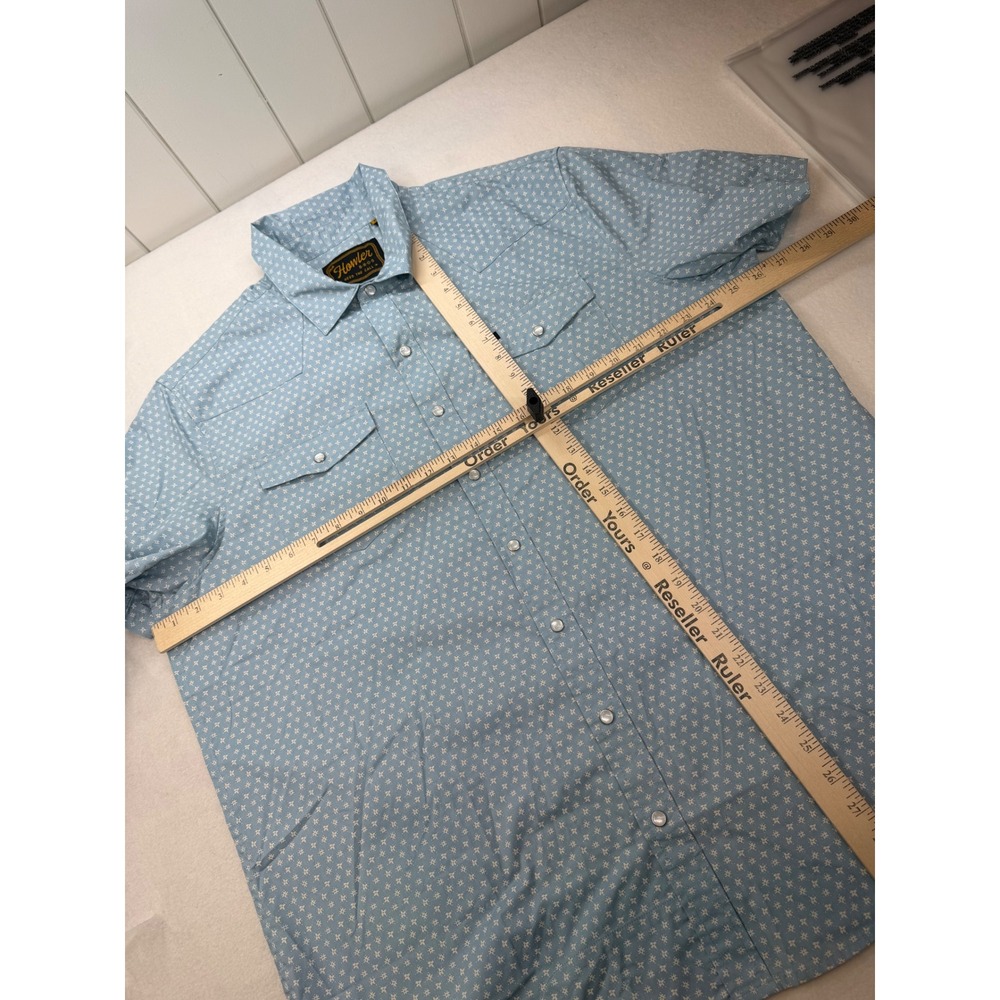 Howler Brothers Mens H Bar B SnapShirt Lockhart Floral Pool Blue Size XL NWOT - Picture 6 of 8